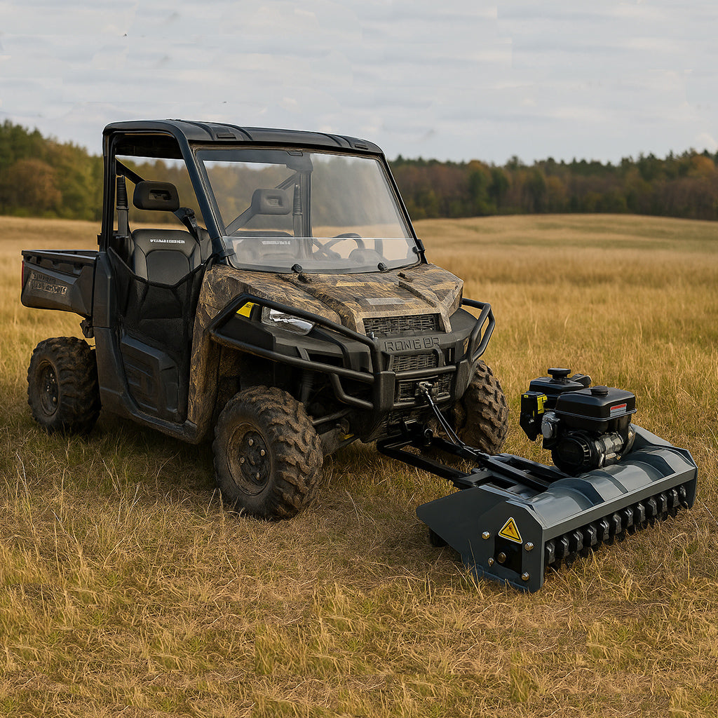 Forax GP40 Gas-Powered Mulcher – 40" Brush & Vegetation Mulcher for UTVs & Tractors | Woodland Supply Co.